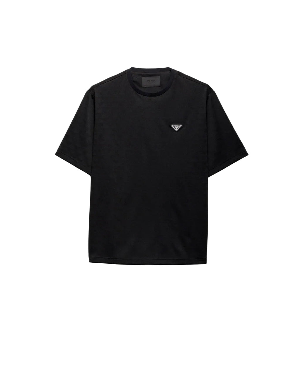 Black Cotton Allover Print T-shirt