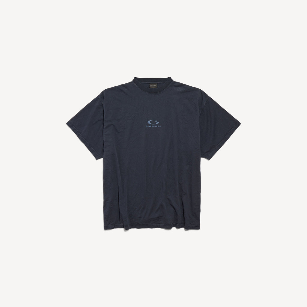 LOOP SPORTS ICON BLACK FADED OVERSIZE T-SHIRT