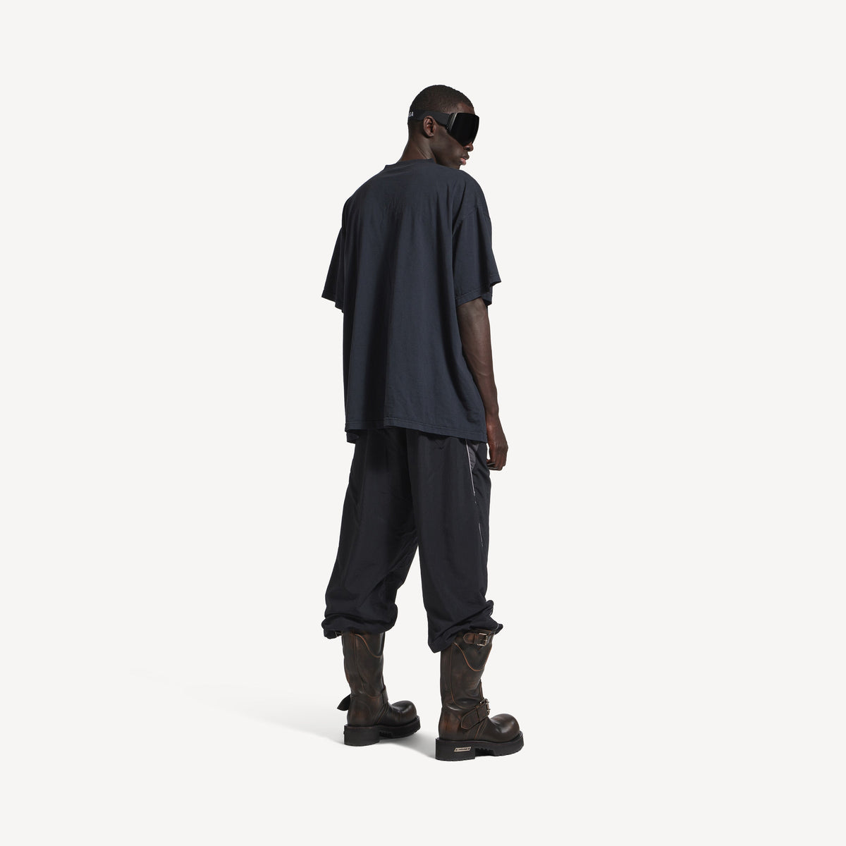 LOOP SPORTS ICON BLACK FADED OVERSIZE T-SHIRT