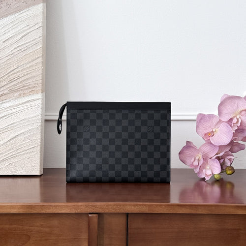 Black Monogram Toiletry Pouch