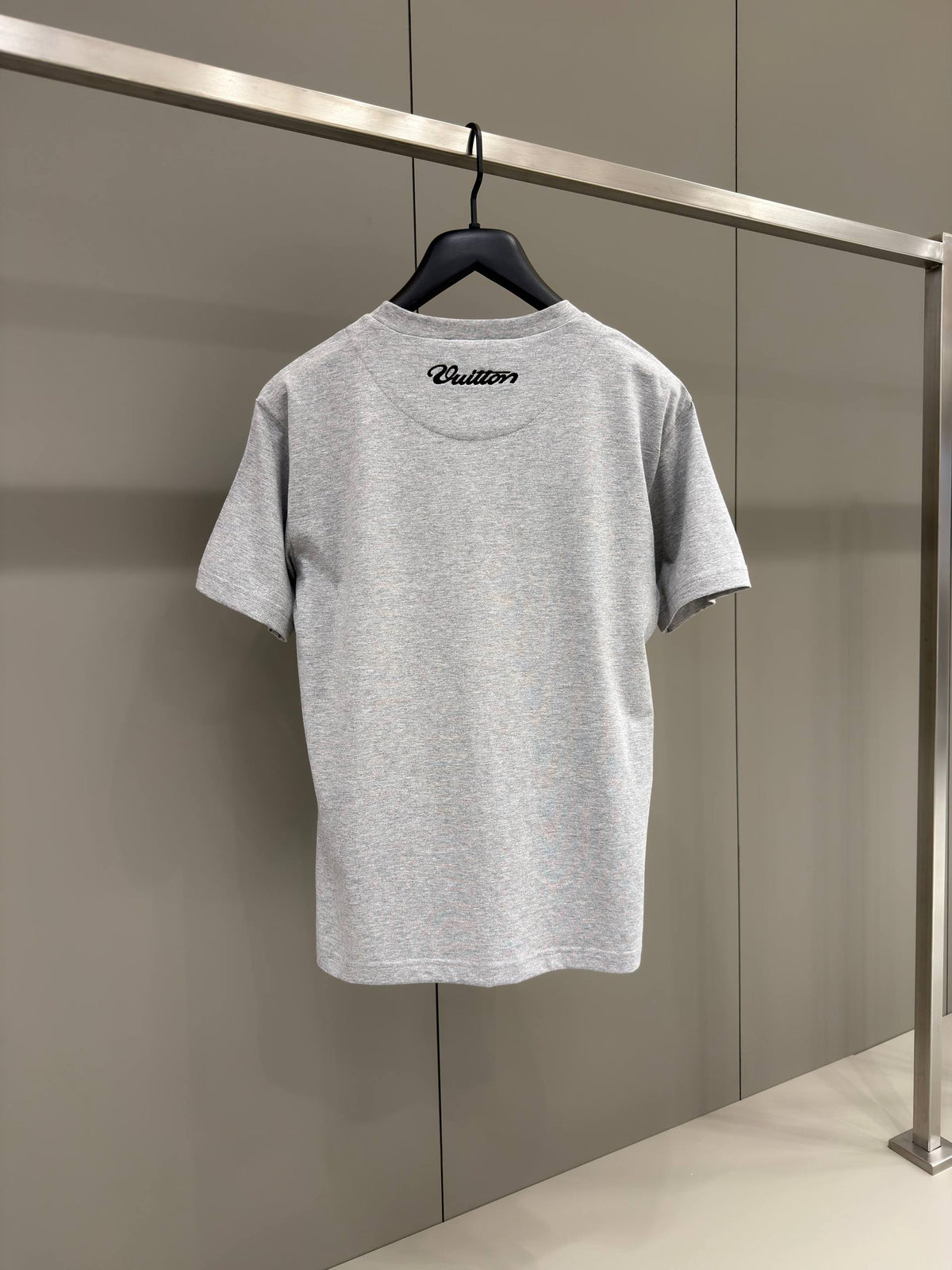 Signature Patches Grey Cotton T-shirt